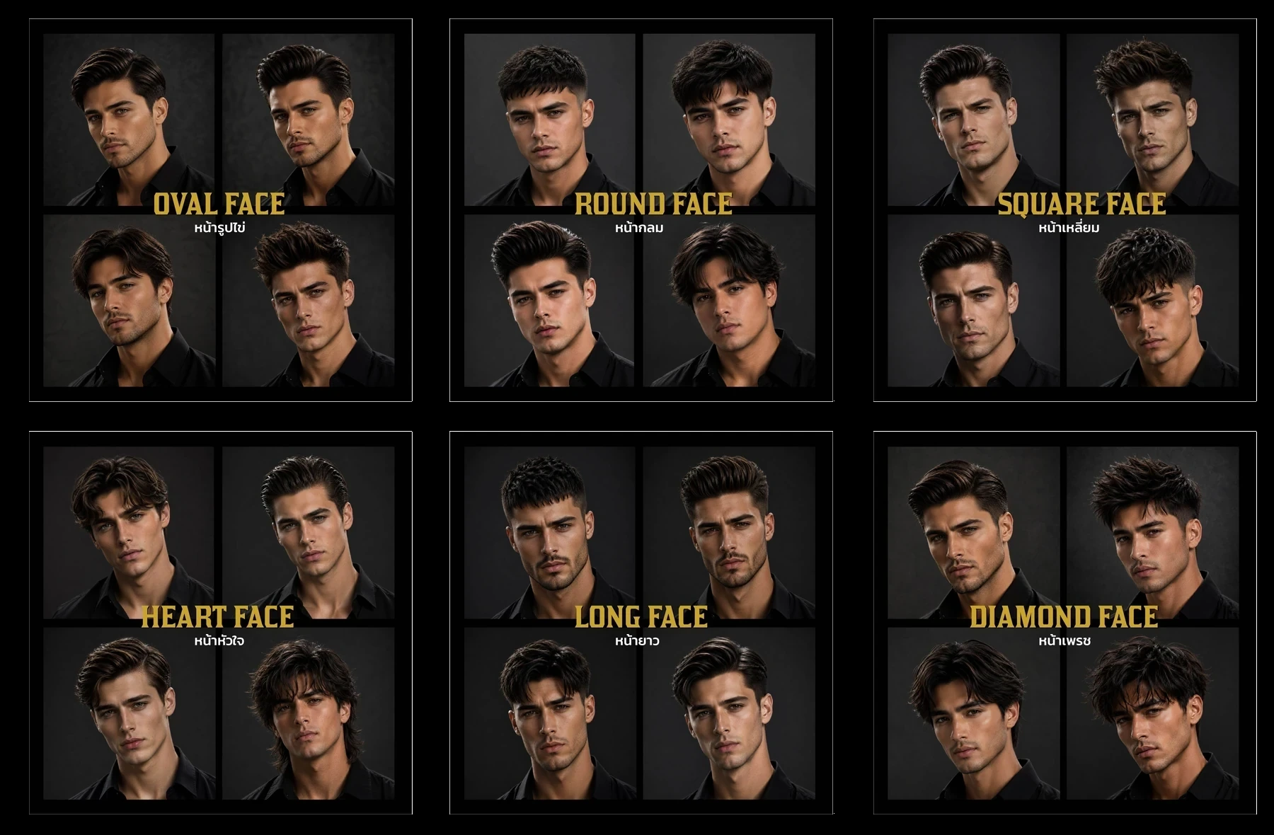 David Days hair style recommendations by face shape