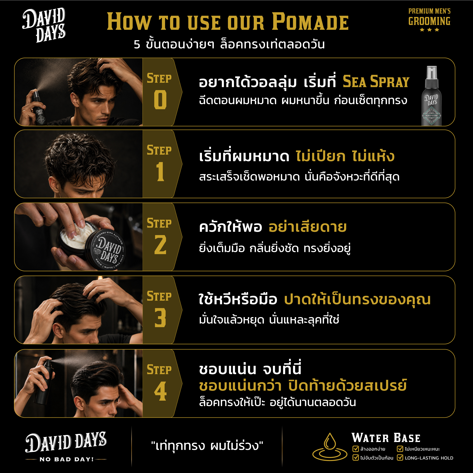 David Days - How to Use Our Pomade